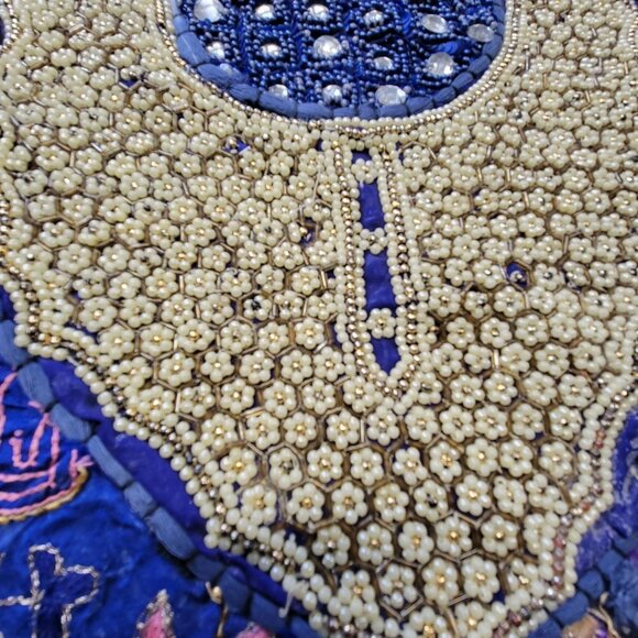 Blue Beaded tapestry Large 39x58 - Picture 13 of 13
